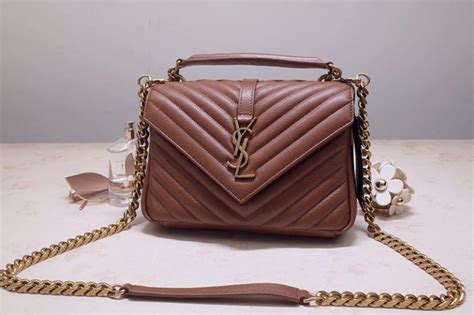 ysl college bag gold hardware